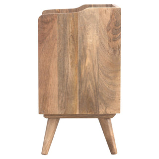 Lucidora - 3 Drawer Gallery Bedside - Bedside Cabinets