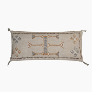 Sofa Cushions: Axel Cotton-Linen Throw Pillow - Feathers