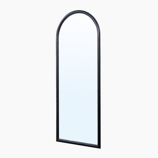 Juniper Sleek Black Arched Mirror