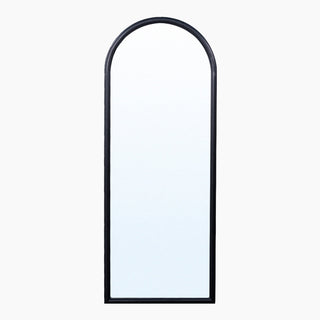 Juniper Sleek Black Arched Mirror