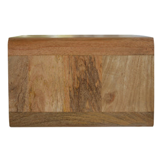 Mango Wood Wall-Mounted Open Bedside Cabinet