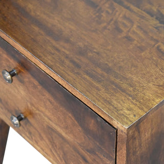 Solid Mango Wood Chestnut Bedside Cabinet