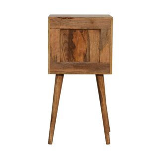 Mango Wood Mini Cube Bedside Cabinet