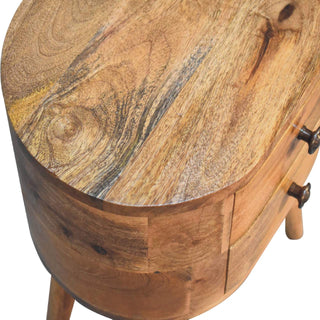 Solid Mango Wood Nordic Bedside Table