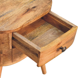 Solid Mango Wood Nordic Bedside Table