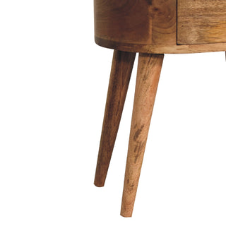 Solid Mango Wood Nordic Bedside Table