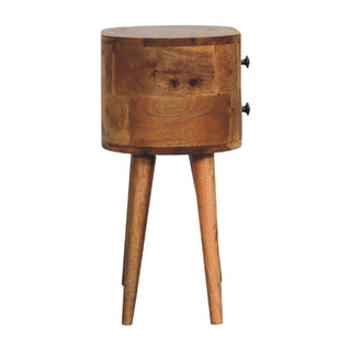 Solid Mango Wood Nordic Bedside Table