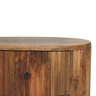 Mango Wood Bedside Table with Ball Feet