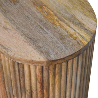 Mango Wood Bedside Table with Ball Feet