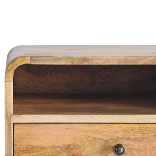 Solid Mango Wood Floating Bedside Table