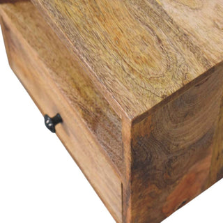 Oak Wall-Mounted Solis Nightstand with Drawer