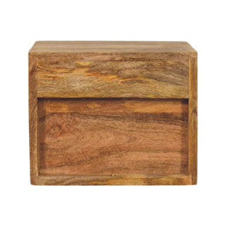 Oak Wall-Mounted Solis Nightstand with Drawer