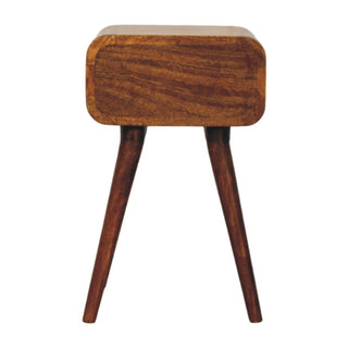 Avora Mini Chestnut Nightstand with 1 drawer