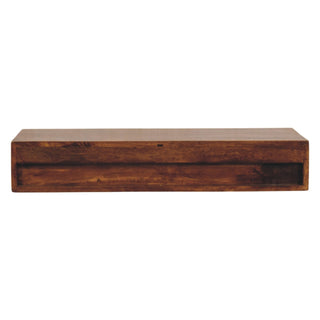 Lunar 2 Drawer Chestnut Wall Mounted Console