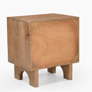 Sage Green Pixel Bedside Table with Two Drawers