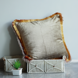 Liam Velvet Cushion - Feathers Filler
