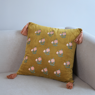 Luna Velvet Cushion - Microfiber Filler