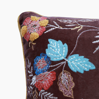 Nora Velvet Cushion - Feathers Filler