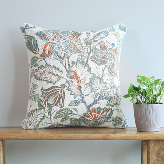 Perry Cotton Linen Blend Cushion - Feathers Filler