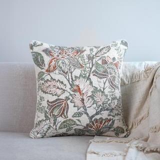 Perry Cotton Linen Blend Cushion - Microfiber Filler