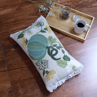Jasper Cotton Blend Cushion - Microfiber Filler