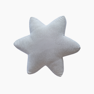 Joyful Star Cotton Chambray Cushion - Microfiber Filler