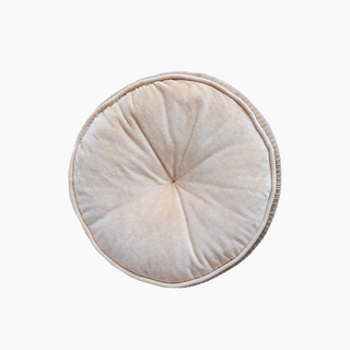 Peach Glory Cotton Velvet Cushion - Microfiber Filler
