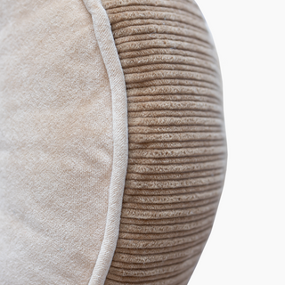 Peach Glory Cotton Velvet Cushion - Microfiber Filler