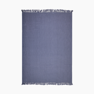 Navy Cotton Throws: The Sophisticated Kate Sofa Throw