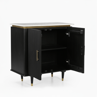 Lucidora - Aida Two Door Marble Top Cabinet - Sideboards