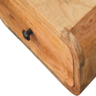 Lucidora - Avora Mini Wall - Mounted Oak - ish 1 Drawer Nightstand - Bedside Cabinets
