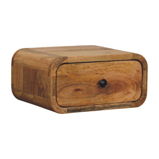 Lucidora - Avora Mini Wall - Mounted Oak - ish 1 Drawer Nightstand - Bedside Cabinets
