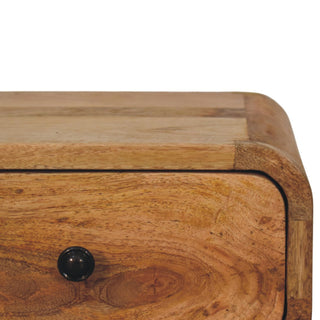 Lucidora - Avora Mini Wall - Mounted Oak - ish 1 Drawer Nightstand - Bedside Cabinets