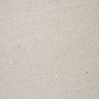 Close detail showing the texture of the natural linen lamp shade with visible slubs and weave.