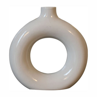 Lucidora - Black & White Gloss Flower Vase - Abstract Vases