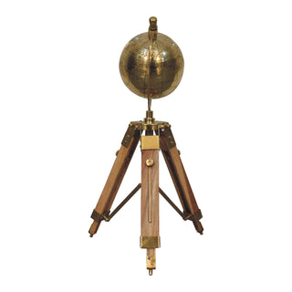 Lucidora - Brass Antique Tripod Globe - Globes