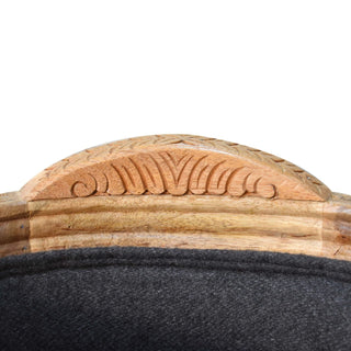 Lucidora - Carved Battleship Tweed Pet Bed - Pet Beds