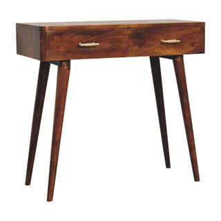 Lucidora - Chestnut T - Bar Console Table - Console Tables