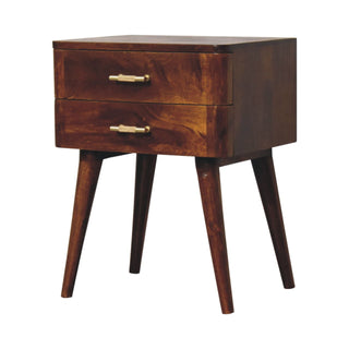 Lucidora - Chestnut T - Bar Nordic Bedside - Bedside Cabinets