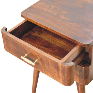 Lucidora - Chestnut T - Bar Nordic Bedside - Bedside Cabinets