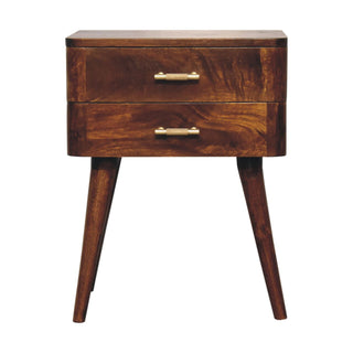 Lucidora - Chestnut T - Bar Nordic Bedside - Bedside Cabinets
