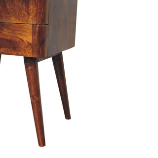 Lucidora - Chestnut T - Bar Nordic Bedside - Bedside Cabinets