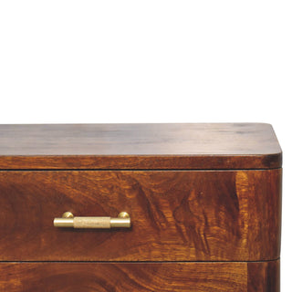 Lucidora - Chestnut T - Bar Nordic Bedside - Bedside Cabinets