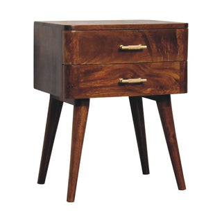 Lucidora - Chestnut T - Bar Nordic Bedside - Bedside Cabinets