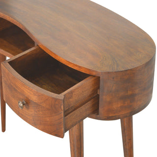 Lucidora - Chestnut Wave Writing Desk - Writing Desks