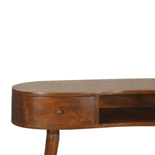 Lucidora - Chestnut Wave Writing Desk - Writing Desks