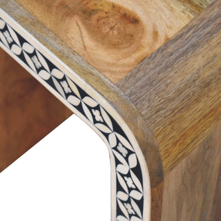 Lucidora - Edessa Bone Inlay End Table - End Tables