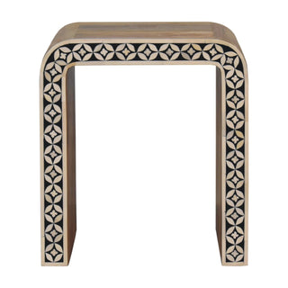 Lucidora - Edessa Bone Inlay End Table - End Tables