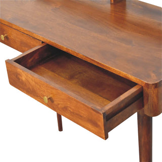 Lucidora - Elevated Chestnut Console Table - Console Tables