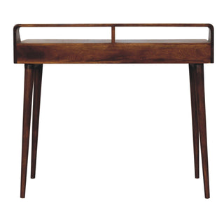 Lucidora - Elevated Chestnut Console Table - Console Tables